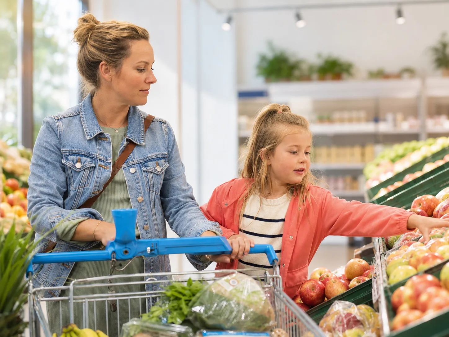 Boodschappen doen in de supermarkt