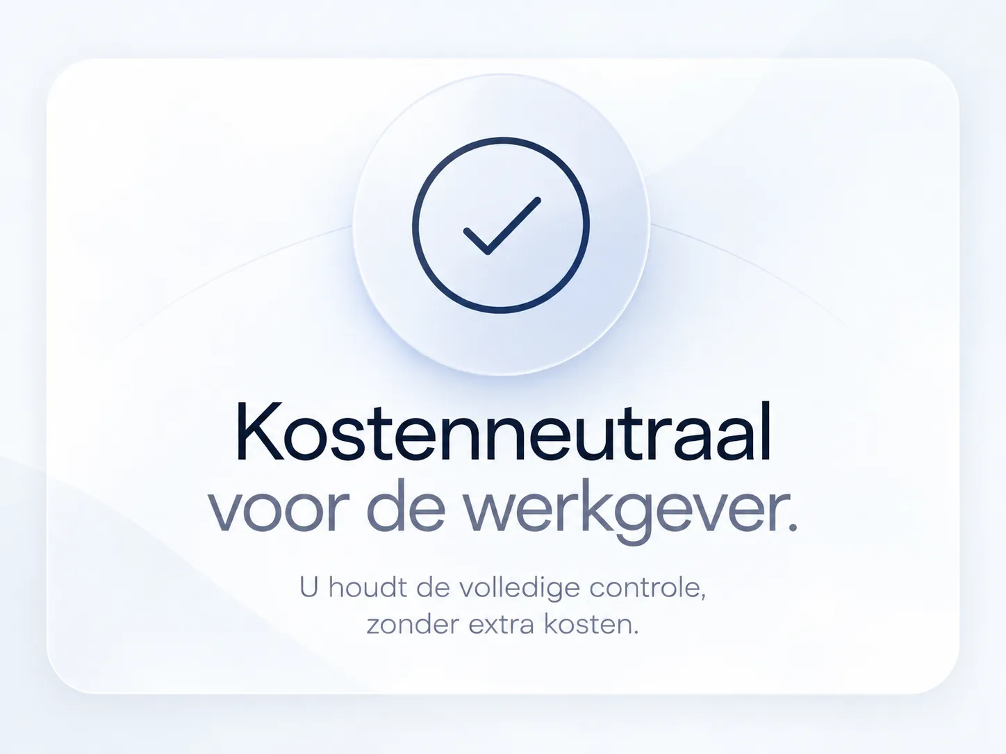 Kostenneutraal voor de werkgever
